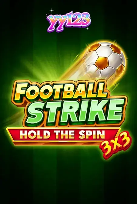 Tampilan antarmuka seluler slot 3×3 Football Strike: Hold the Spin dengan grafis stadion yang cerah